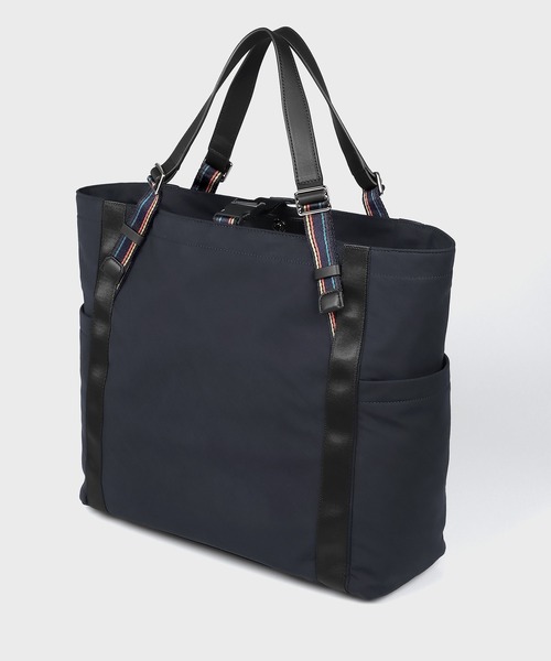 新品同様☆ポールスミス ストライプスポーツ トートバッグ カーキ Paul Smith（ポールスミス）の「ストライプスポーツ トート