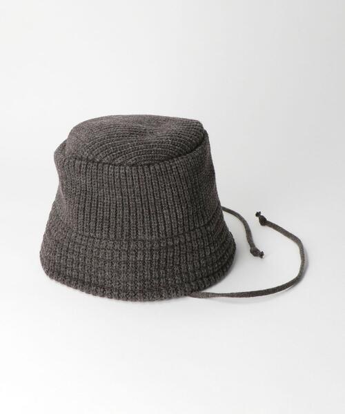 RACAL（ラカル）の「＜Racal＞ EAR KNIT BUCKETHAT/ハット（ハット・メンズ・ブラック/ダークグレー/オフホワイト・FREE）」の3枚目の写真
