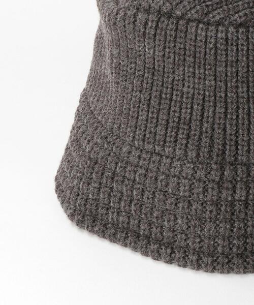 RACAL（ラカル）の「＜Racal＞ EAR KNIT BUCKETHAT/ハット（ハット・メンズ・ブラック/ダークグレー/オフホワイト・FREE）」の7枚目の写真