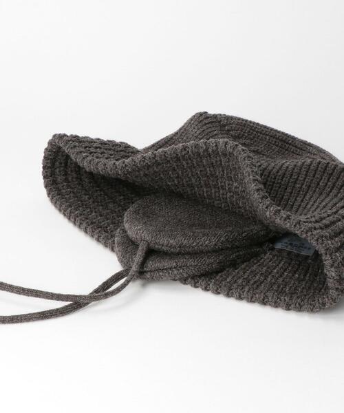 RACAL（ラカル）の「＜Racal＞ EAR KNIT BUCKETHAT/ハット（ハット・メンズ・ブラック/ダークグレー/オフホワイト・FREE）」の8枚目の写真