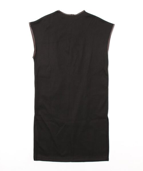 Amourire（アムリール）の「【yumiコラボ】ロングパイピングジレベスト（ベスト・レディース・ブラック/アイボリー・L/M）」の13枚目の写真