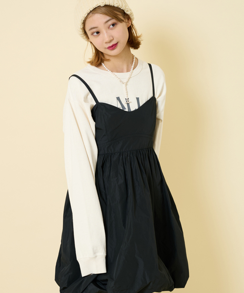 U by SPICK&SPAN(ユーバイスピックアンドスパン)の「【BALMYDAYS/バーミーデイズ】 別注OVERDYED BIG L/S TEE(Tシャツ/カットソー・レディース・アイボリー/ブラック系その他/ピンク系その他・FREE)」の14枚目の写真