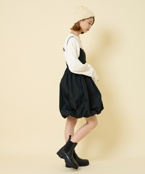 U by SPICK&SPAN(ユーバイスピックアンドスパン)の「【BALMYDAYS/バーミーデイズ】 別注OVERDYED BIG L/S TEE(Tシャツ/カットソー・レディース・アイボリー/ブラック系その他/ピンク系その他・FREE)」の16枚目の写真