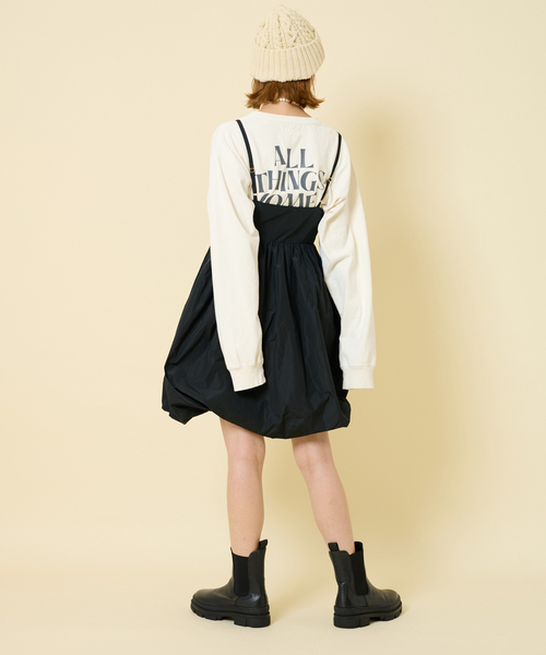 U by SPICK&SPAN(ユーバイスピックアンドスパン)の「【BALMYDAYS/バーミーデイズ】 別注OVERDYED BIG L/S TEE(Tシャツ/カットソー・レディース・アイボリー/ブラック系その他/ピンク系その他・FREE)」の17枚目の写真