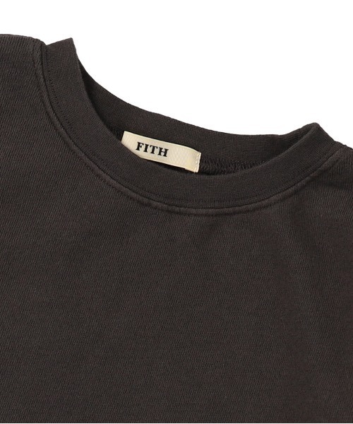 FITH(フィス)の「エアリー裏毛 ワイド 長袖スウェット(スウェット・キッズ・ホワイト/チャコールグレー・80/90/100/110/120)」の7枚目の写真