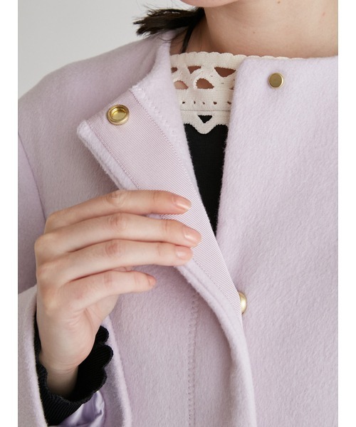 CELFORD（セルフォード）の「ノーカラーコート（その他アウター・レディース・ラベンダー/ネイビー/アイボリー/イエロー・36/38）」の6枚目の写真