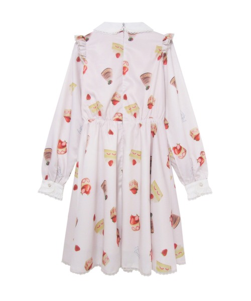 Honey Cinnamon（ハニーシナモン）の「アソートケーキ柄ワンピース（ワンピース・レディース・アイボリー/ピンク・FREE）」の11枚目の写真