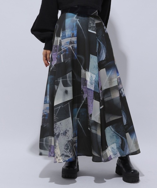 ●日本正規品● HARE（ハレ）の「コラージュフォトflareスカート(HARE スカート