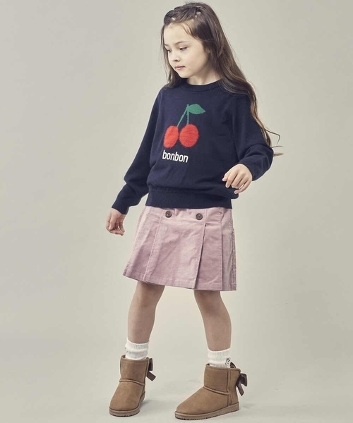 a.v.v（アーヴェヴェ）の「[100-130]アソートニット（ニット/セーター・キッズ・ライトブルー/ライトパープル/ライトグレー/ネイビー・110/120/100/130）」の9枚目の写真