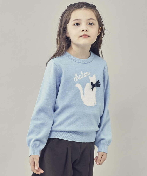 a.v.v（アーヴェヴェ）の「[100-130]アソートニット（ニット/セーター・キッズ・ライトブルー/ライトパープル/ライトグレー/ネイビー・110/120/100/130）」の11枚目の写真