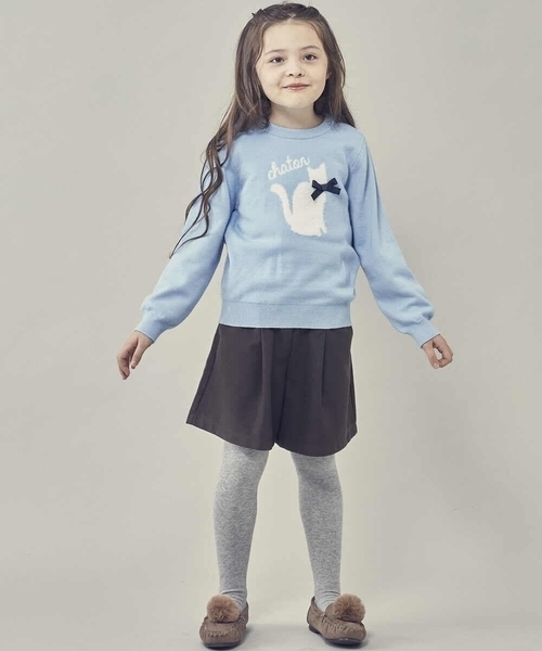 a.v.v（アーヴェヴェ）の「[100-130]アソートニット（ニット/セーター・キッズ・ライトブルー/ライトパープル/ライトグレー/ネイビー・110/120/100/130）」の14枚目の写真