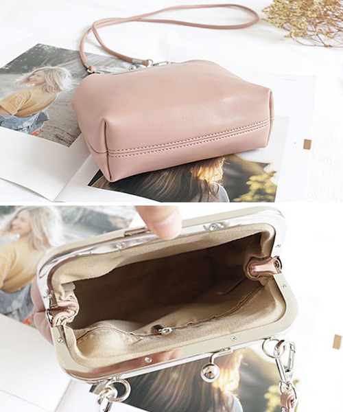 florist（フローリスト）の「マットレザーがま口ショルダーバッグ（ショルダーバッグ・レディース・オフホワイト/ブラック/ベージュ/イエロー・FREE）」の15枚目の写真