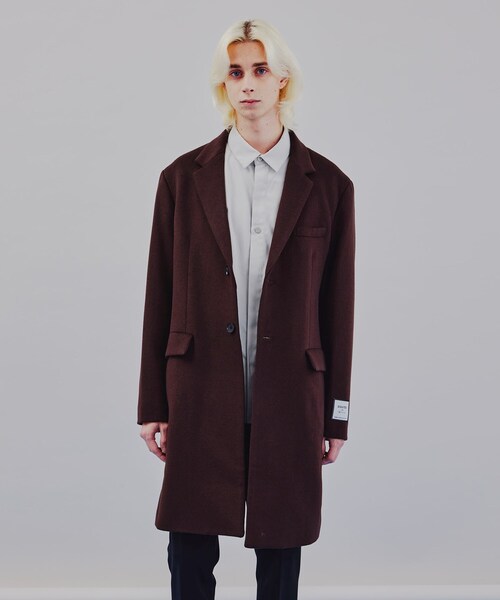 tk.TAKEO KIKUCHI（ティーケータケオキクチ）の「◆GiGaTexメルトンチェスターコート（チェスターコート・メンズ・ライトグリーン/ブラウン系その他/ライトベージュ/ブラック・01/02/03/04）」の2枚目の写真