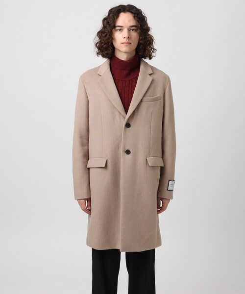 tk.TAKEO KIKUCHI（ティーケータケオキクチ）の「◆GiGaTexメルトンチェスターコート（チェスターコート・メンズ・ライトグリーン/ブラウン系その他/ライトベージュ/ブラック・01/02/03/04）」の6枚目の写真