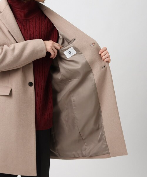 tk.TAKEO KIKUCHI（ティーケータケオキクチ）の「◆GiGaTexメルトンチェスターコート（チェスターコート・メンズ・ライトグリーン/ブラウン系その他/ライトベージュ/ブラック・01/02/03/04）」の15枚目の写真