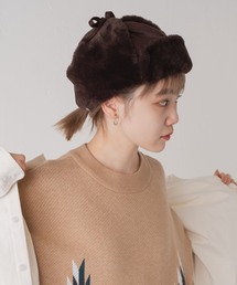 WHIMSIC | 【UNISEX】ムートンフライトキャップ(ニットキャップ/ビーニー)