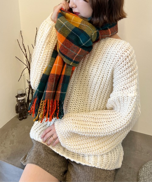 Ambre Ciel(アンブルシエル)の「ローゲージニット/【WEB/EC限定商品】(ニット/セーター・レディース・オフホワイト/ピンク・FREE)」の20枚目の写真