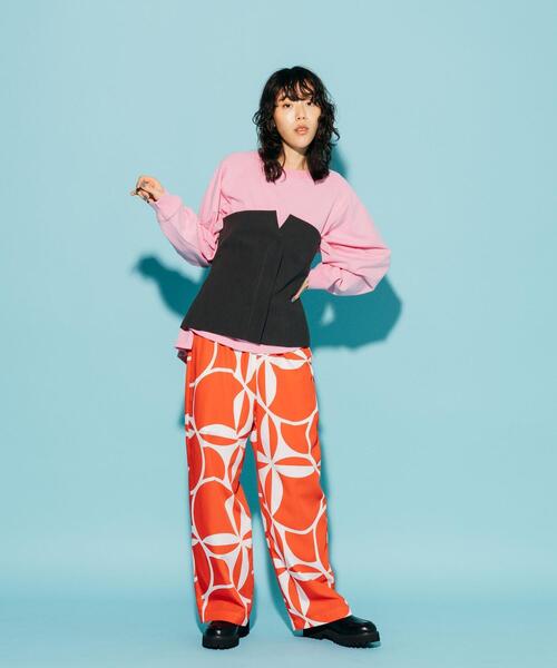 CITEN（シテン）の「＜CITEN＞コルセットデザイン トップス（ベスト・レディース・ダークグレー/ベージュ・FREE）」の10枚目の写真