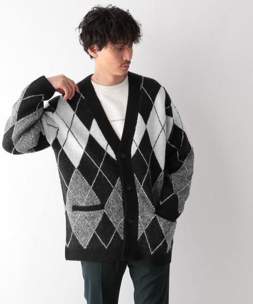 GLOBAL WORK(グローバルワーク)の「フワフワHugmeVカーデM/295163(カーディガン/ボレロ・メンズ・ブラック/その他/ブルー/ライトベージュ・SMALL/LARGE/MEDIUM)」の10枚目の写真