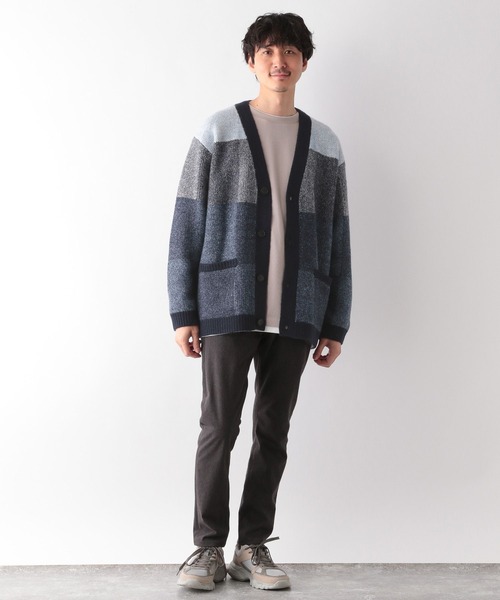 GLOBAL WORK(グローバルワーク)の「フワフワHugmeVカーデM/295163(カーディガン/ボレロ・メンズ・ブラック/その他/ブルー/ライトベージュ・SMALL/LARGE/MEDIUM)」の15枚目の写真