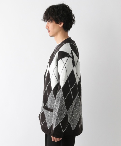 GLOBAL WORK(グローバルワーク)の「フワフワHugmeVカーデM/295163(カーディガン/ボレロ・メンズ・ブラック/その他/ブルー/ライトベージュ・SMALL/LARGE/MEDIUM)」の19枚目の写真