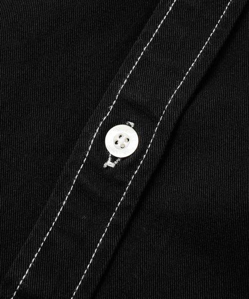 X-girl(エックスガール)の「FACE EMBROIDERY SHIRT(シャツ/ブラウス・レディース・ブルー/ブラック/イエロー・S/M)」の9枚目の写真