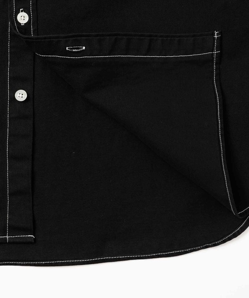 X-girl(エックスガール)の「FACE EMBROIDERY SHIRT(シャツ/ブラウス・レディース・ブルー/ブラック/イエロー・S/M)」の10枚目の写真