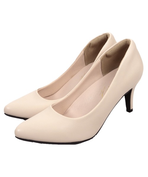 KOBE LETTUCE(コウベレタス)の「走れるパンプス ポインテッドトゥ7cmヒール(パンプス・レディース・ブラック系1/ベージュ系/ベージュ/ブラック系/ブラック/ピンクベージュ/グレイッシュベージュ/ブラウン系/グレー系/ベージュ系1/ホワイト/ブラック系2・L/LL/M/3L/S/XS)」の8枚目の写真