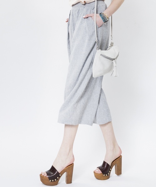 mystic（ミスティック）の「ワイドパンツ（その他パンツ・レディース・オフホワイト/グレー/チャコールグレー・ﾌﾘ-）」の3枚目の写真