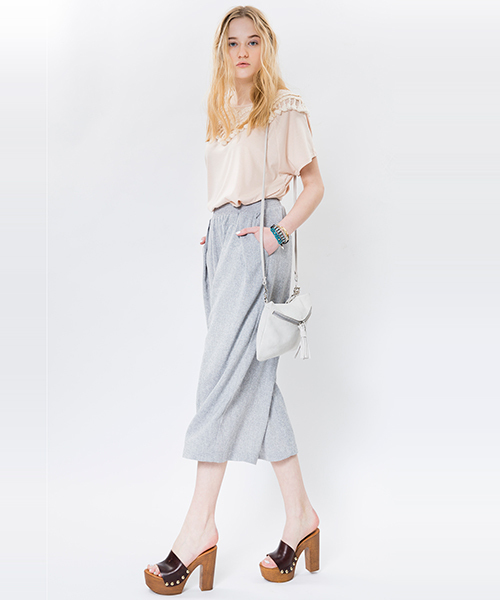 mystic（ミスティック）の「ワイドパンツ（その他パンツ・レディース・オフホワイト/グレー/チャコールグレー・ﾌﾘ-）」の14枚目の写真