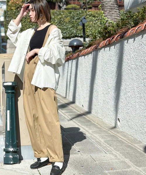 Java（ジャバ）の「《JaVa ジャバコラボ》大人のヴインテージライク。綿100%ピグメントロゴ刺繍オーバーシャツ（シャツ/ブラウス・メンズ・オフホワイト/グレー系/ブラック/ベージュ・LARGE/MEDIUM/SMALL/X-LARGE）」の10枚目の写真