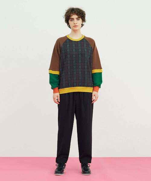 FRAPBOIS（フラボア）の「ミックス スウェット（スウェット・レディース・チャコールグレー/ワイン・1/2）」の11枚目の写真