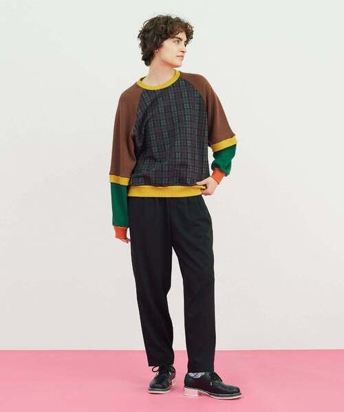 FRAPBOIS（フラボア）の「ミックス スウェット（スウェット・レディース・チャコールグレー/ワイン・1/2）」の17枚目の写真