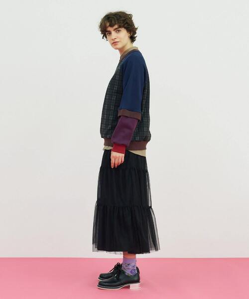 FRAPBOIS（フラボア）の「ミックス スウェット（スウェット・レディース・チャコールグレー/ワイン・1/2）」の19枚目の写真