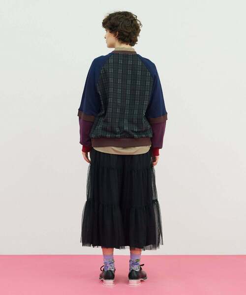 FRAPBOIS（フラボア）の「ミックス スウェット（スウェット・レディース・チャコールグレー/ワイン・1/2）」の20枚目の写真