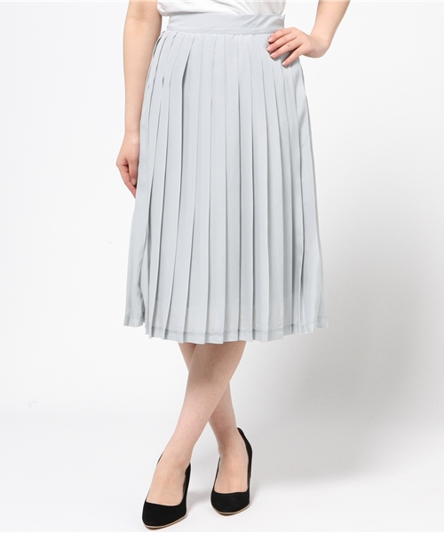 DISCOAT（ディスコート）の「【Discoat】デシンプリーツスカート（スカート・レディース・オフホワイト/グレー/レッド・ﾌﾘ-）」の3枚目の写真