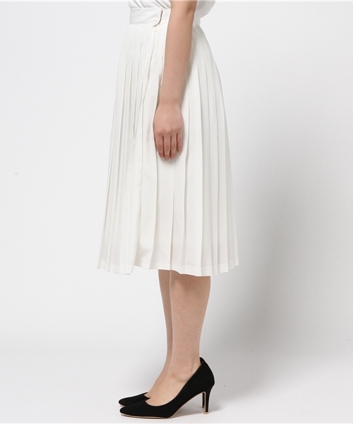 DISCOAT（ディスコート）の「【Discoat】デシンプリーツスカート（スカート・レディース・オフホワイト/グレー/レッド・ﾌﾘ-）」の5枚目の写真