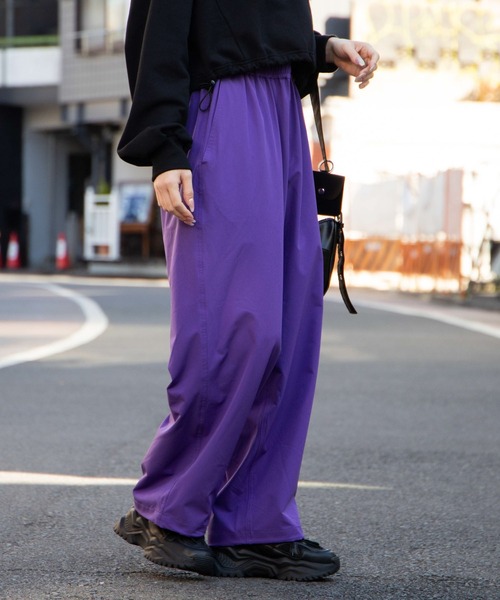 WEGO(ウィゴー)の「WEGO/トレーニングワイドパンツ(カーゴパンツ・メンズ・ブラック/ブルー/レッド/マスタード/パープル/グレー・MEDIUM/LARGE)」の16枚目の写真