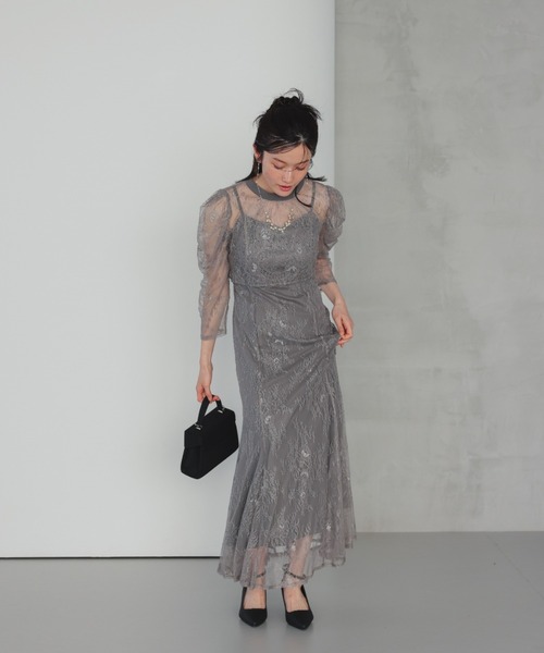 ★新品タグ付き★ドリードール　ボレロレイヤーレースドレス成人式同窓会二次会結婚式 ボレロレイヤーレースドレス成人式同窓会二次会（ドレス