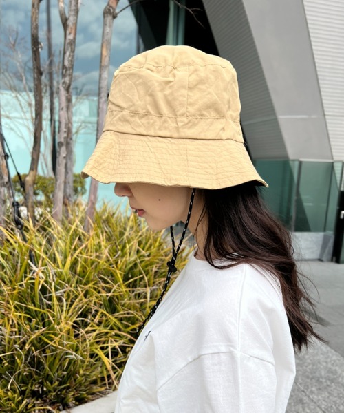 CLEA（クレア）の「UVカット/撥水パッカブルサファリハット（ハット・レディース・チャコールグレー/カーキ/ブラック/ベージュ・FREE）」の15枚目の写真