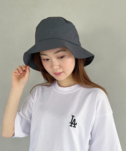 CLEA（クレア）の「UVカット/撥水パッカブルサファリハット（ハット・レディース・チャコールグレー/カーキ/ブラック/ベージュ・FREE）」の11枚目の写真