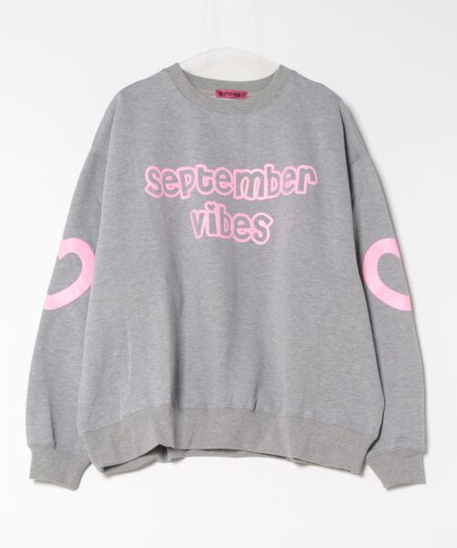 September（セプテンバー）の「/SEPTEMBER(セプテンバー)/Heart Sweat（スウェット・レディース・ブラック/ホワイト/グレー・MEDIUM/SMALL）」の3枚目の写真