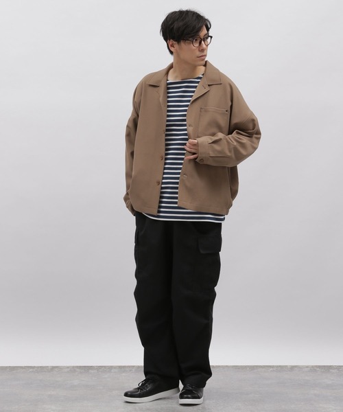 LAKOLE(ラコレ)の「バスクボーダーロングTシャツ / 179767(Tシャツ/カットソー・メンズ・ダークブルー/ラベンダー/アイボリー・MEDIUM/LARGE)」の17枚目の写真