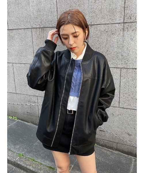 ENVYM（アンビー）の「ニットドッキングショートSH（ニット/セーター・レディース・グレー/ブルー/ブラック・FREE）」の19枚目の写真