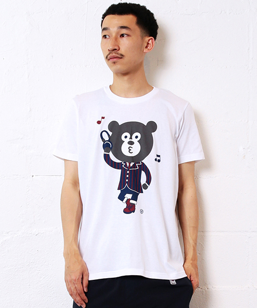 BEAMS T（ビームスティー）の「【WEB限定】FUJI ROCK FESTIVAL'15 × BEAMS / ”ROCK BEAR” by The Wonderful! design works. （Tシャツ/カットソー・メンズ・ホワイト/ネイビー・X-LARGE/SMALL/MEDIUM/LARGE）」の3枚目の写真