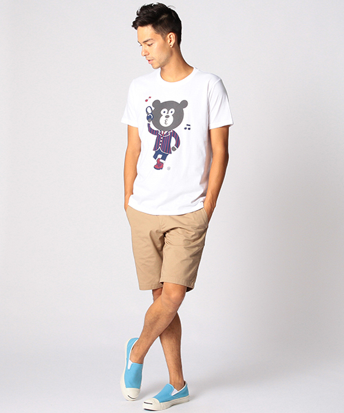 BEAMS T（ビームスティー）の「【WEB限定】FUJI ROCK FESTIVAL'15 × BEAMS / ”ROCK BEAR” by The Wonderful! design works. （Tシャツ/カットソー・メンズ・ホワイト/ネイビー・X-LARGE/SMALL/MEDIUM/LARGE）」の15枚目の写真