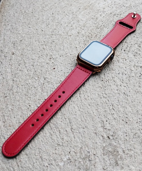 zandy(ズィーアンドワイ)の「zandy/ズィー・アンド・ワイ / Apple Watch【レザーベルト】アップルウォッチバンド レザーベルト 本革製 /// leather11(デジタル腕時計・メンズ・ピンク/クリーム/ベージュ/レッド/ワインレッド・M/S)」の4枚目の写真