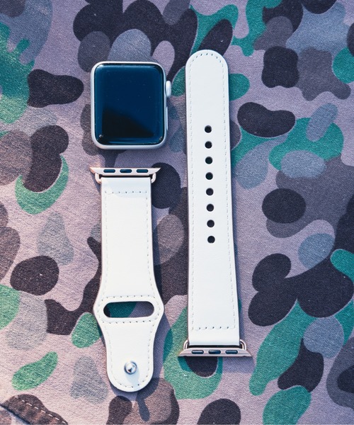 zandy(ズィーアンドワイ)の「zandy/ズィー・アンド・ワイ / Apple Watch【レザーベルト】アップルウォッチバンド レザーベルト 本革製 /// leather11(デジタル腕時計・メンズ・ピンク/クリーム/ベージュ/レッド/ワインレッド・M/S)」の2枚目の写真