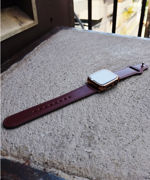 zandy(ズィーアンドワイ)の「zandy/ズィー・アンド・ワイ / Apple Watch【レザーベルト】アップルウォッチバンド レザーベルト 本革製 /// leather11(デジタル腕時計・メンズ・ピンク/クリーム/ベージュ/レッド/ワインレッド・M/S)」の9枚目の写真