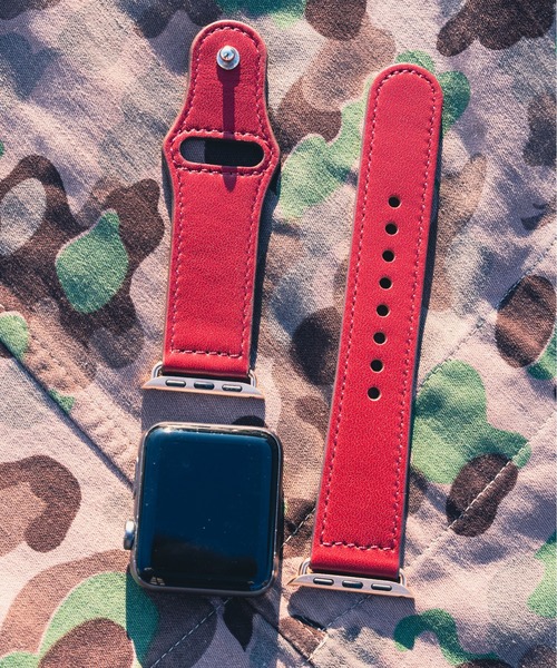 zandy(ズィーアンドワイ)の「zandy/ズィー・アンド・ワイ / Apple Watch【レザーベルト】アップルウォッチバンド レザーベルト 本革製 /// leather11(デジタル腕時計・メンズ・ピンク/クリーム/ベージュ/レッド/ワインレッド・M/S)」の13枚目の写真